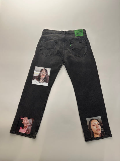 Trompe L'oeil Ripped Jeans